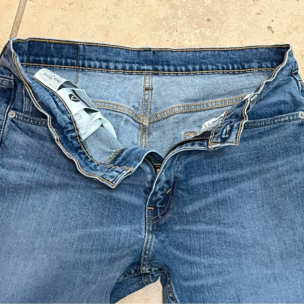 Levi's‎ 513 Slim Straight Jeans Blue Denim 32x30 Skater Clean Girl Western